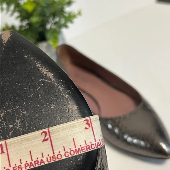 Miu Miu Metallic Snakeskin Women's Flats - Picture 11 of 14